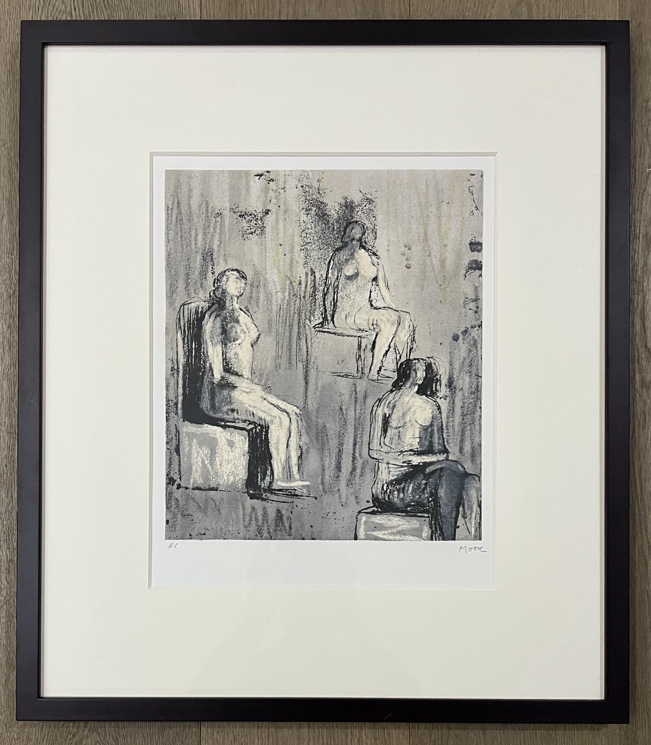 Three Seated Figures by Henry Moore