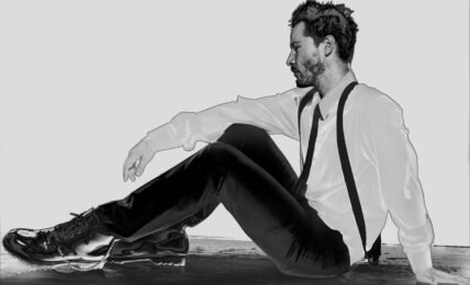 Keanu Reeves, Sitting by Markus Klinko at Addicted Art Gallery