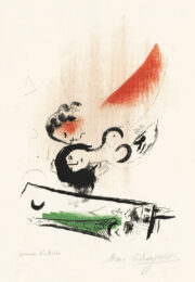 La tour Eiffel verte, Paris by Marc Chagall at Annex Galleries