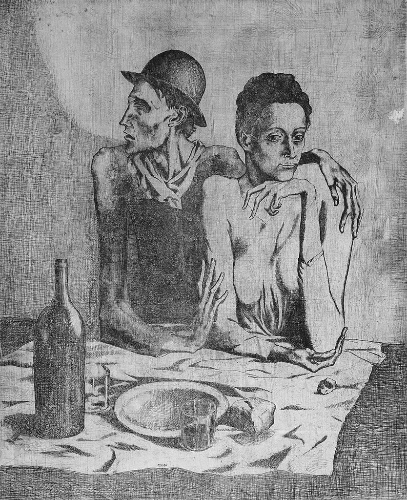 Les repas frugal by Pablo Picasso