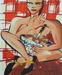 Potato Diva by Elvira Bach at Gallery Har-El, Printers & Publishers
