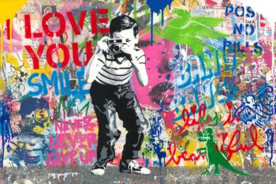 Private: Smile by Mr. Brainwash at Taglialatella Galleries