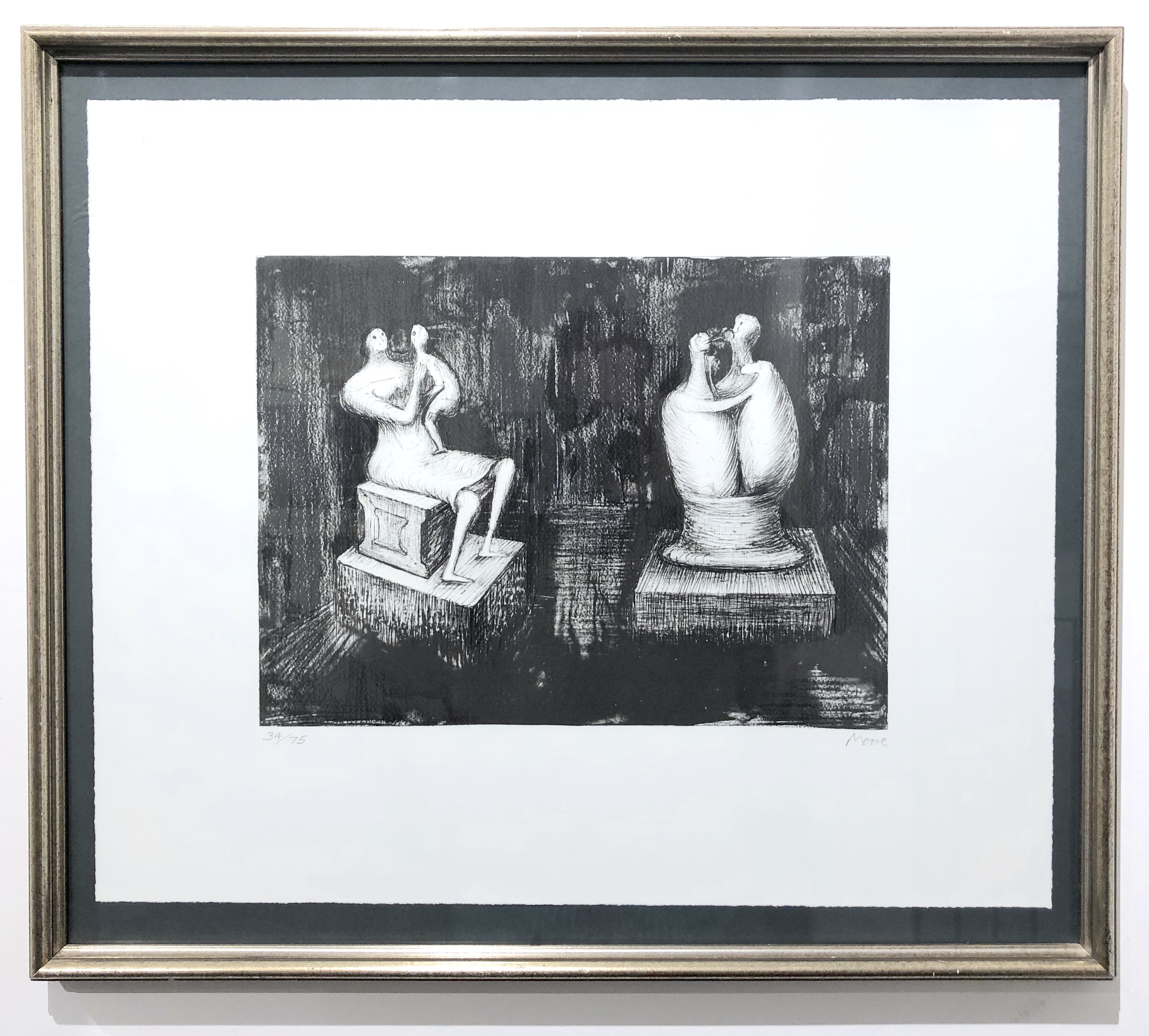 Sculptures: Dark Interior by Henry Moore