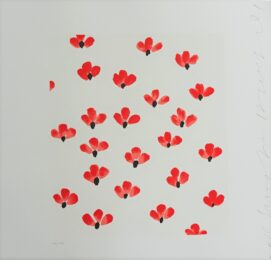 Wall Flowers 2008 by Donald Sultan at Gallery Har-El, Printers & Publishers