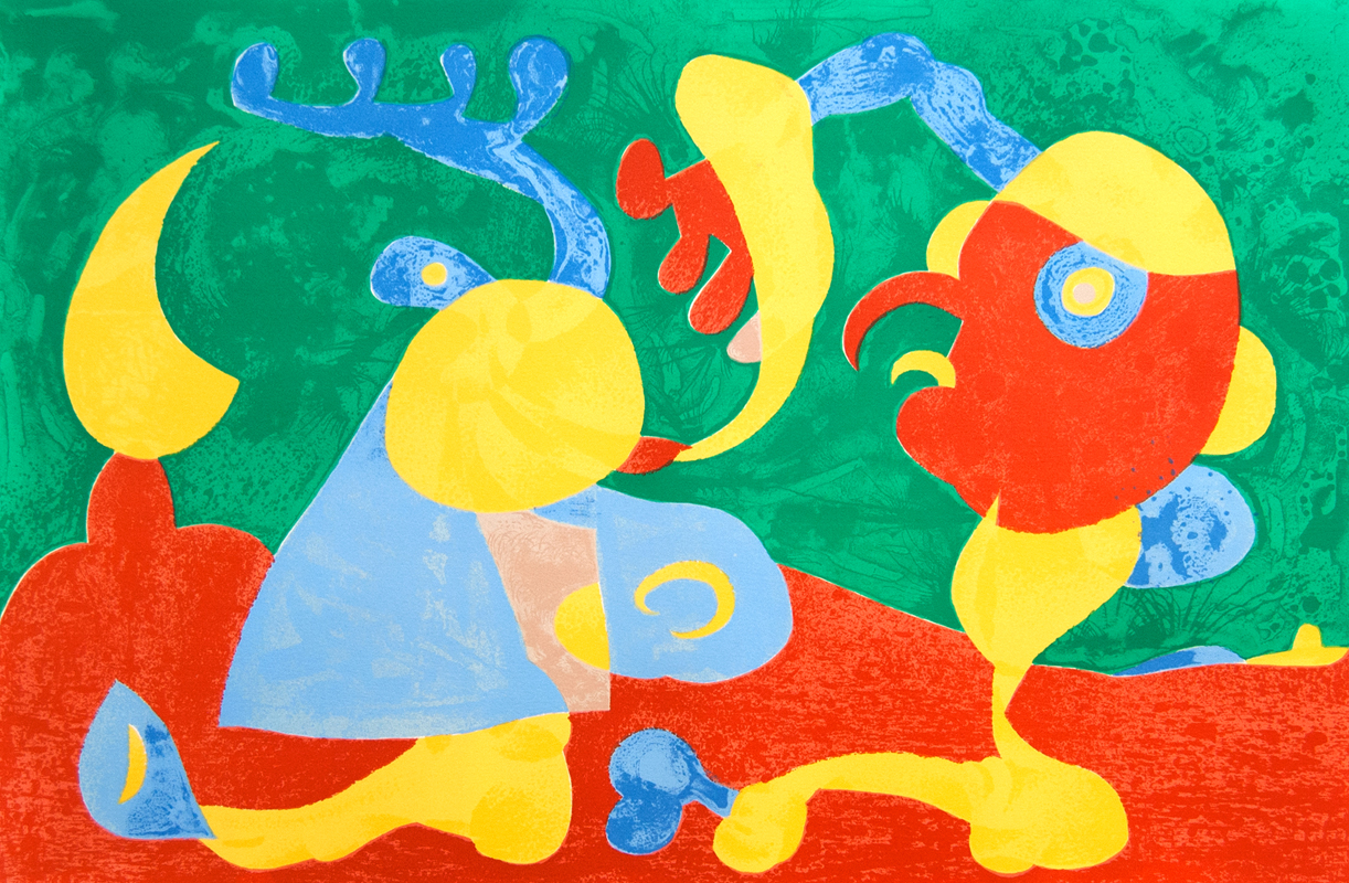 The Nobles at the Trapdoor II, from: Series for King Ubu, 1966 by Joan Miró