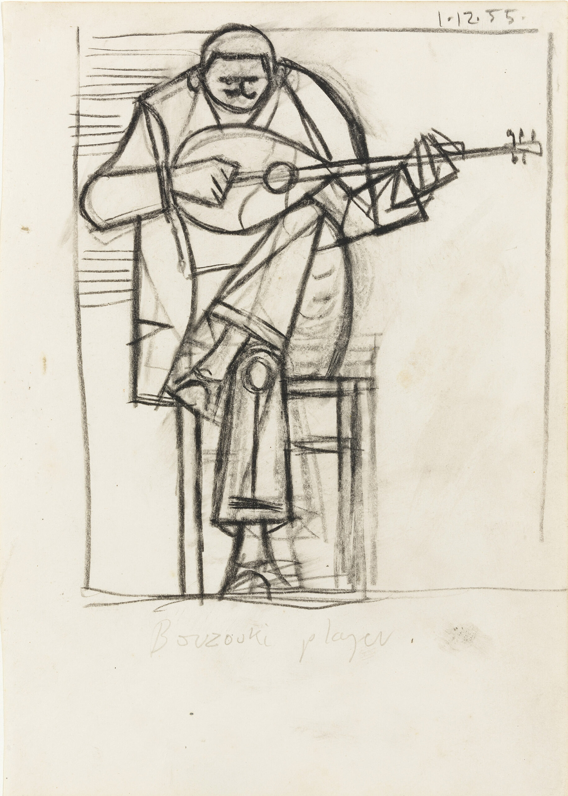 Bouzouki Player I by John Craxton