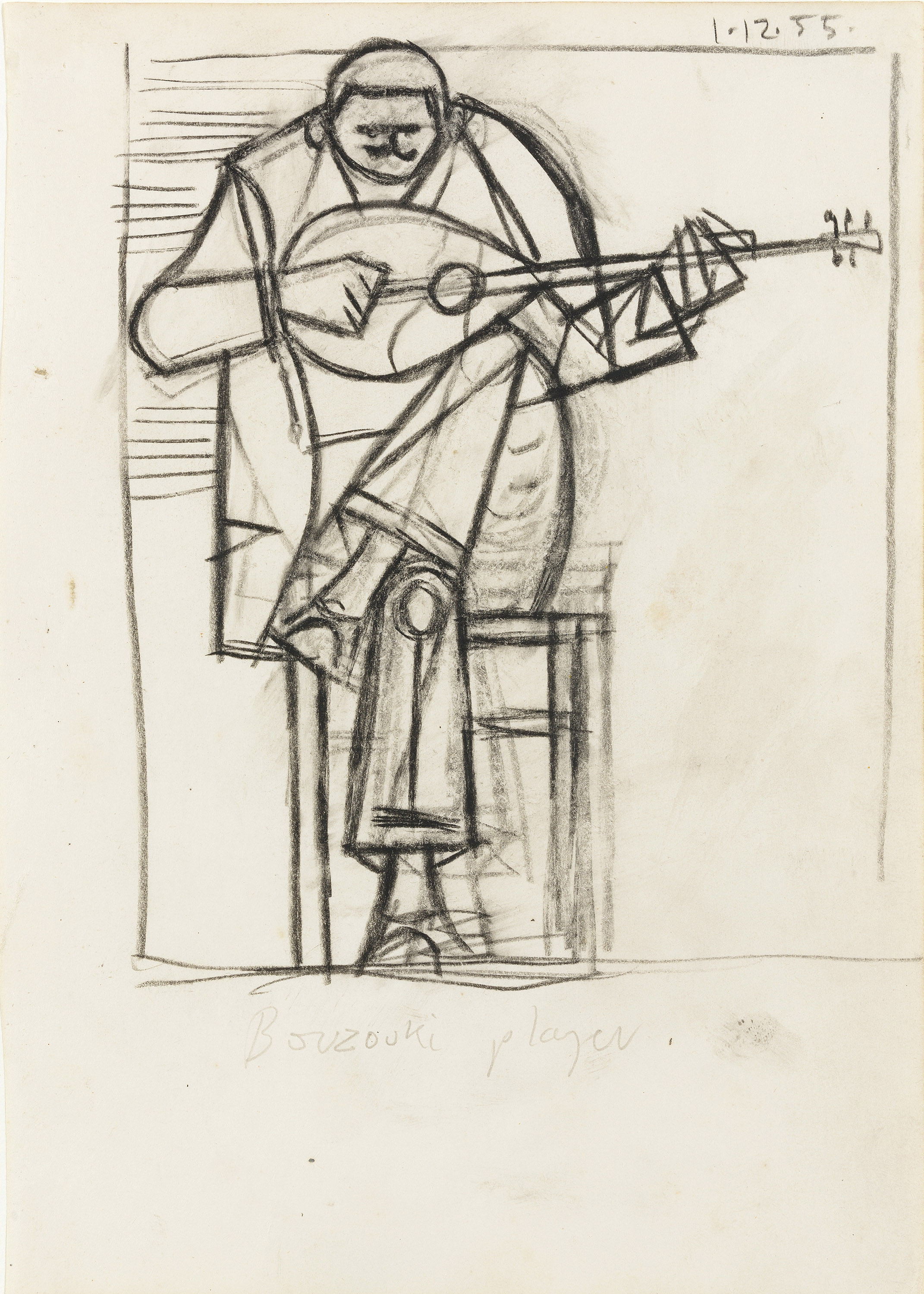 Bouzouki Player I by John Craxton