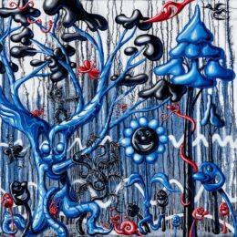 Furungle Blue by Kenny Scharf at Maune Contemporary