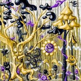 Furungle Gold by Kenny Scharf at Maune Contemporary
