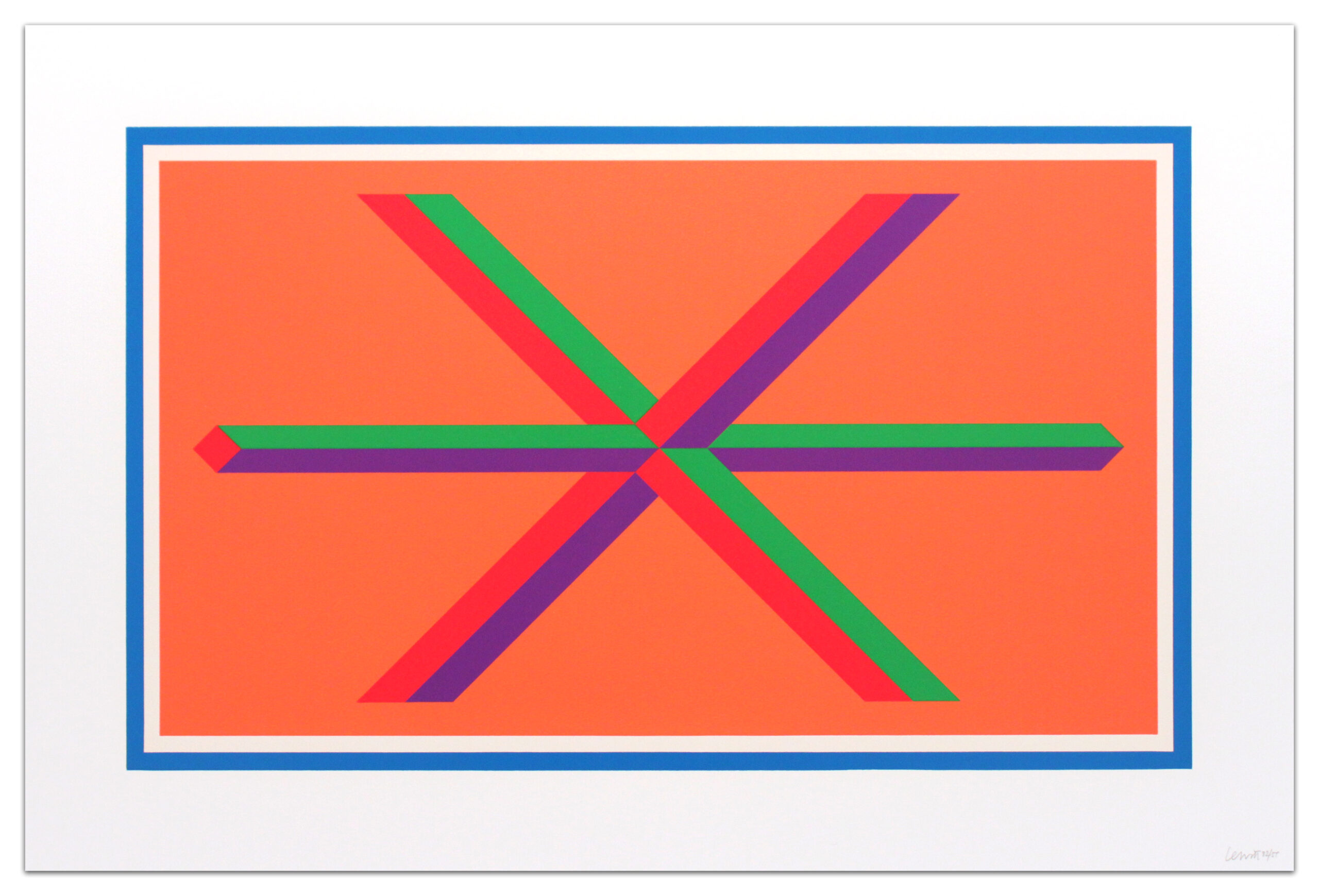 Isometric Figure by Sol LeWitt