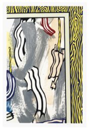 Painting on Blue and Yellow Wall by Roy Lichtenstein at Michael Lisi/Contemporary Art