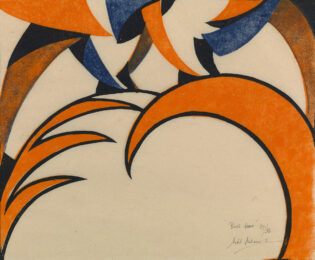 Rush Hour by Sybil Andrews at Osborne Samuel Gallery