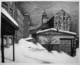 Snowdrifts at Essex Mill by Sean Hurley at ebo Gallery