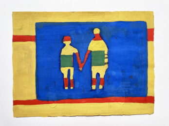 Stripe People by Katherine Bradford at Vogtle Contemporary