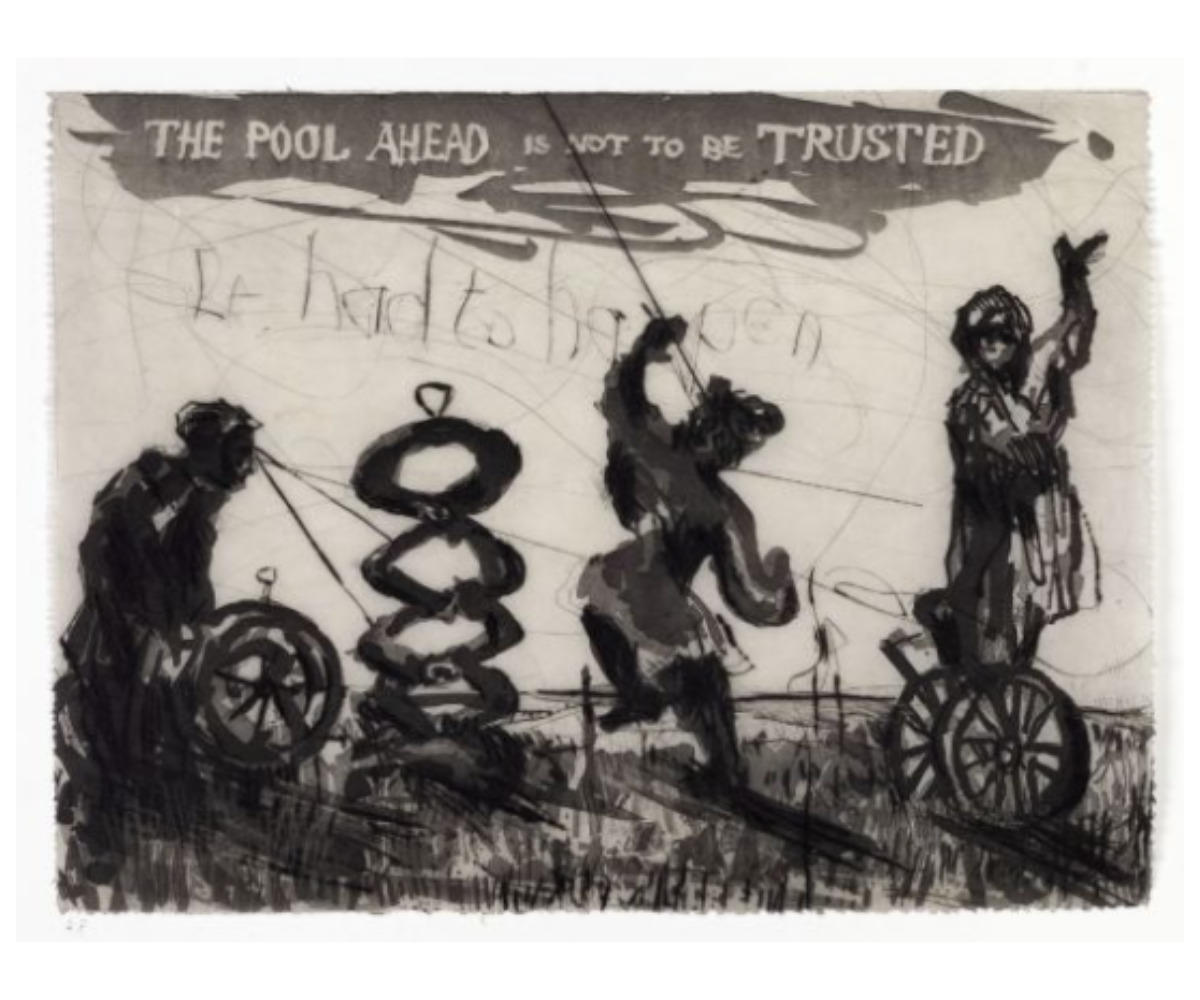 The Pool Ahead is Not to be Trusted by William Kentridge