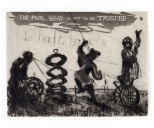 The Pool Ahead is Not to be Trusted by William Kentridge at Royal Academy of Arts