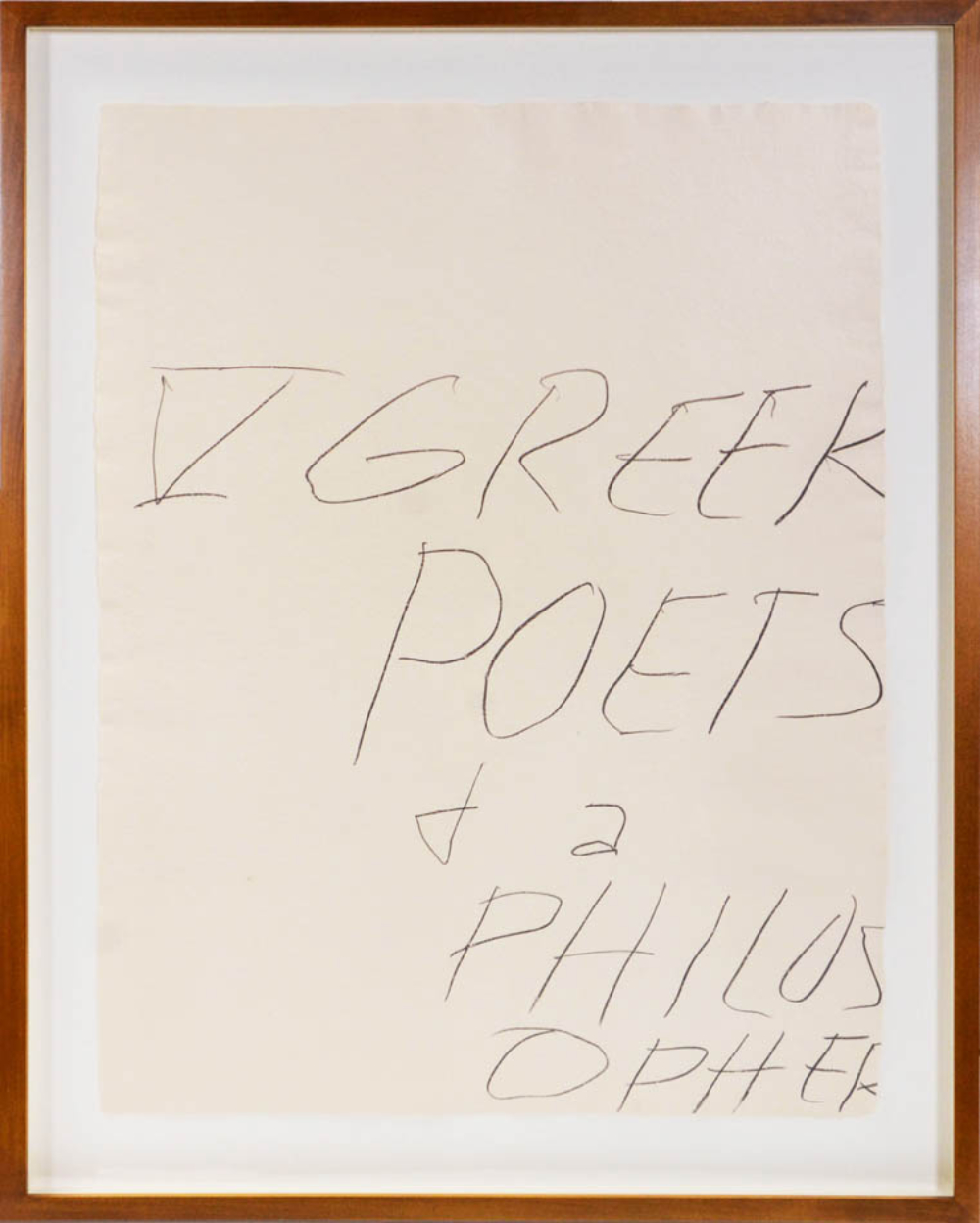 Five Greek Poets and a Philosopher by Cy Twombly
