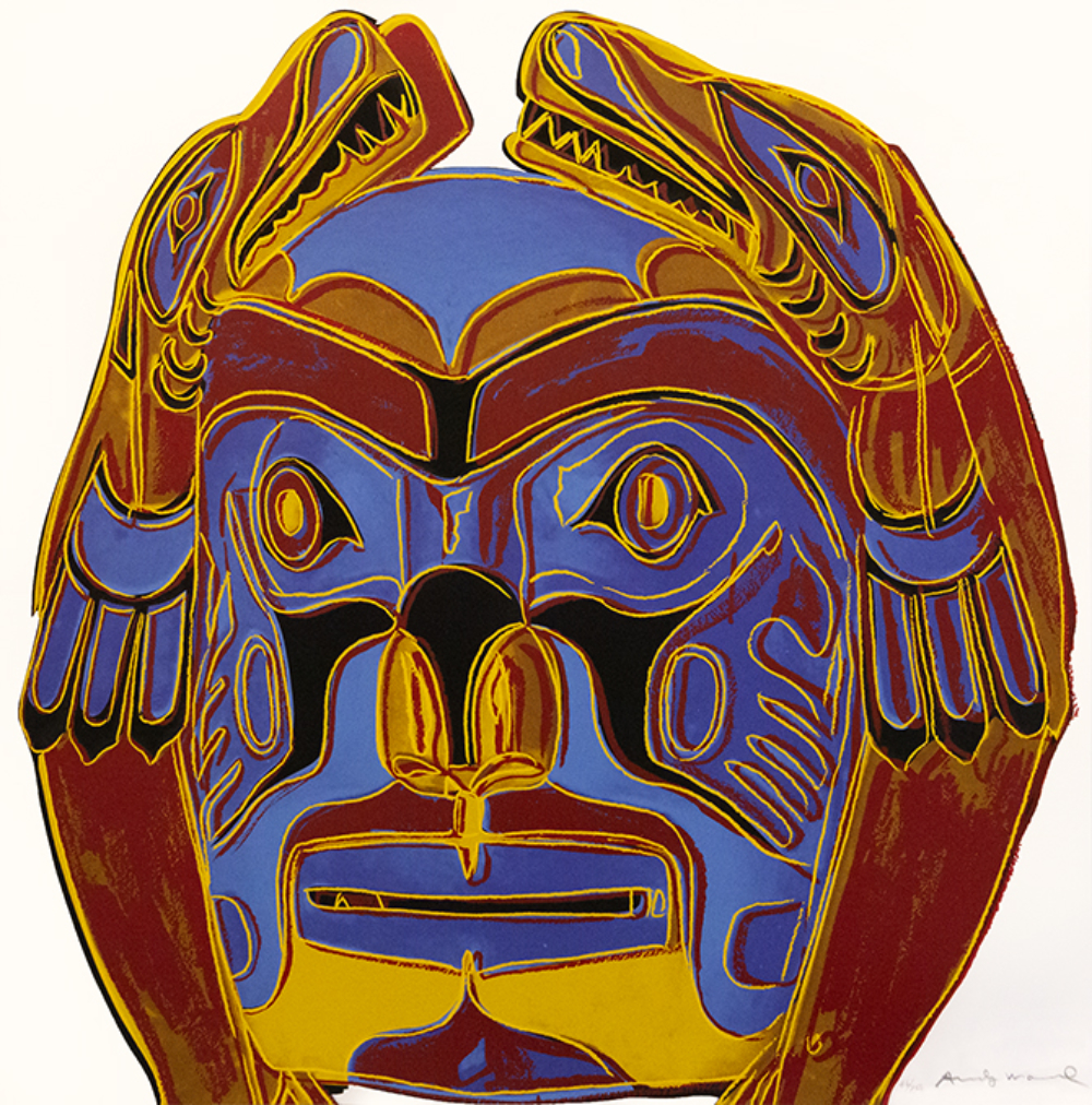 Northwest Coast Mask, from Cowboys and Indians by Andy Warhol
