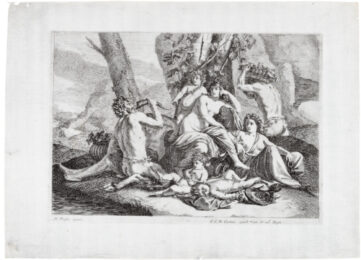 Bacchanalia or Childhood of Bacchus by Antoine Garnier at Emanuel von Baeyer - Cabinet
