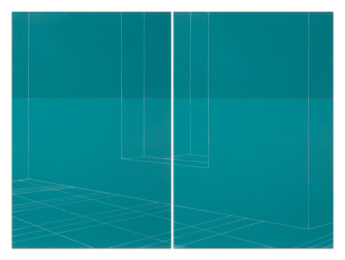 Hanging Window, view to inner room, Ocean by Kate Shepherd at Krakow Witkin Gallery
