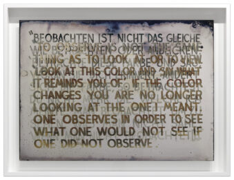 If The Color Changes… by Mel Bochner at Krakow Witkin Gallery