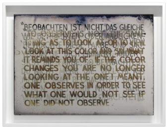 If The Color Changes… by Mel Bochner at Krakow Witkin Gallery