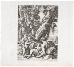 Le faune et sa famille (The faune and her family) by Nicolas Chaperon at Emanuel von Baeyer - Cabinet