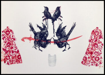 The Identity of the Sword Shall Remain a Mystery by Nusra Qureshi at Turner Carroll Gallery