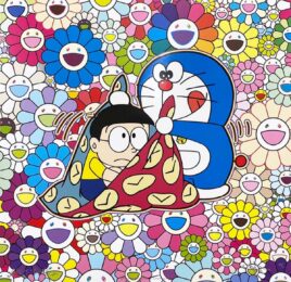 Time Warp Scarf by Takashi Murakami at Vogtle Contemporary