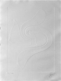 Untitled 1, from the White Portfolio by Jack Youngerman at Robert Fontaine Gallery
