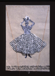 Woman with Hindi Healing Dress by Leslie Dill at Turner Carroll Gallery