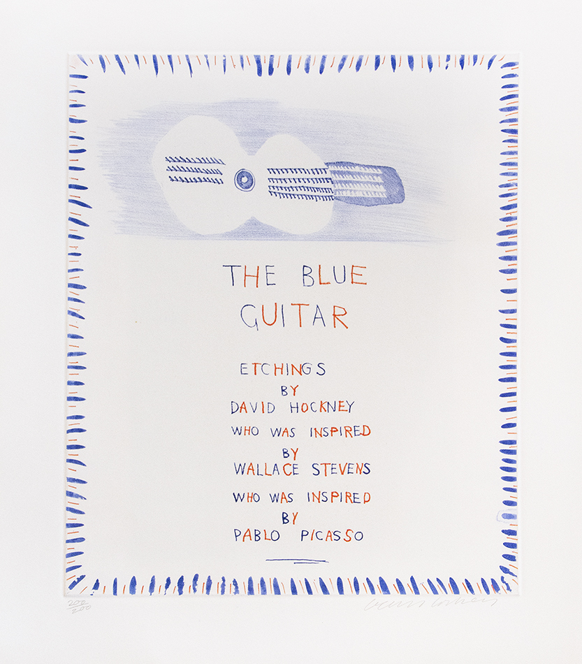 The Blue Guitar, from ‘The Blue Guitar’ portfolio by David Hockney
