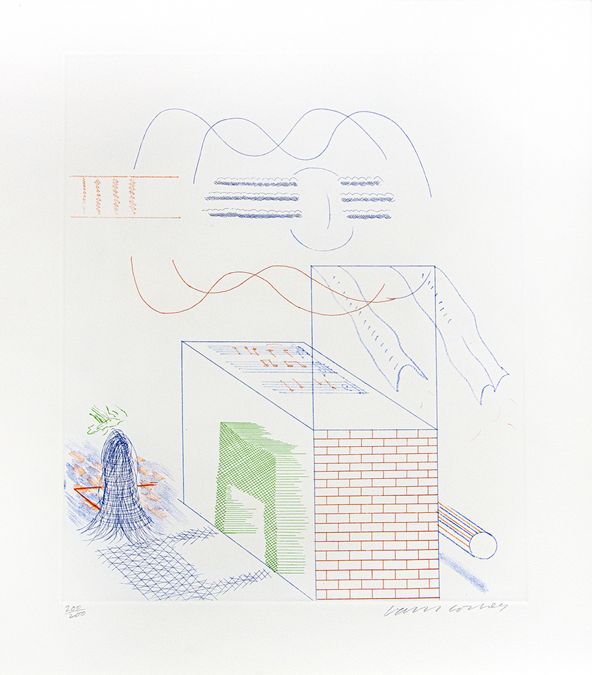The Buzzing of Blue Guitar, from ‘The Blue Guitar’ portfolio by David Hockney