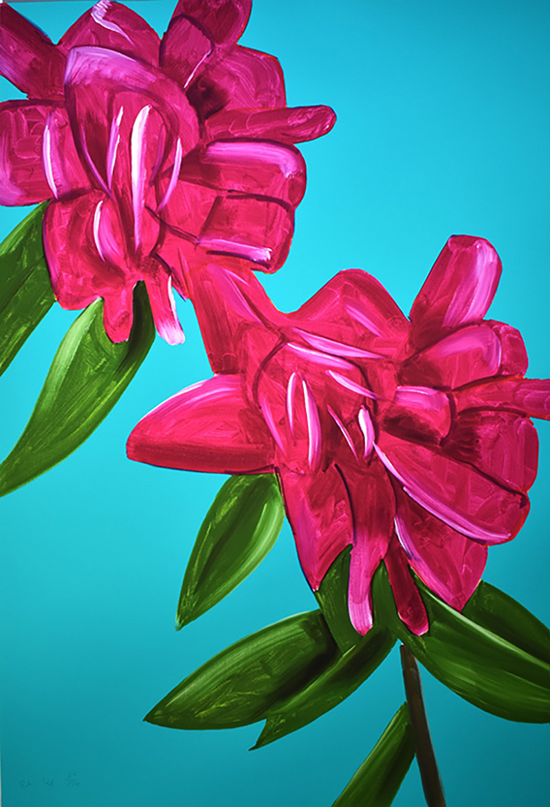 Peonies, from: Flowers Portfolio, 2021 by Alex Katz