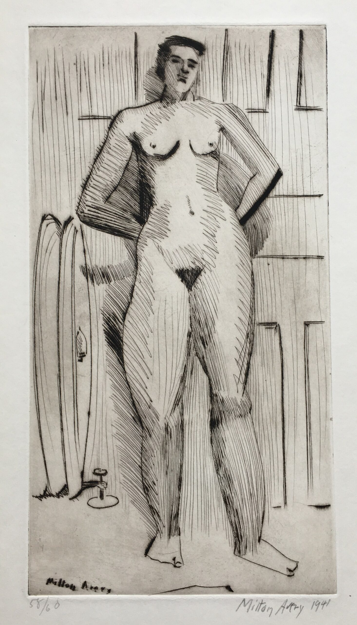Standing Nude by Milton Avery