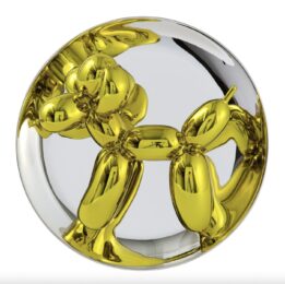 Balloon Dog –  yellow by Jeff Koons at Dovehouse Contemporary