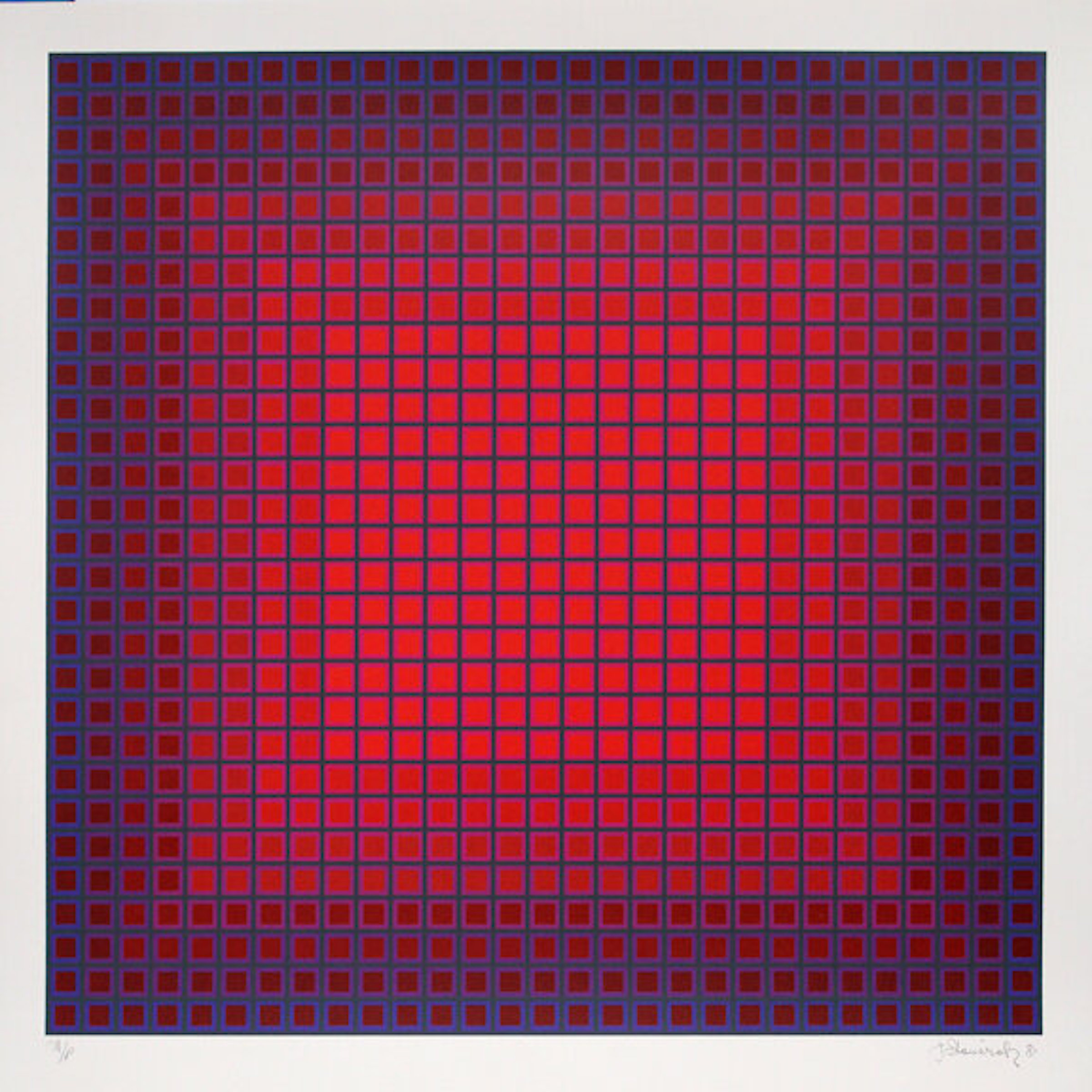 Compounded Red by Julian Stanczak