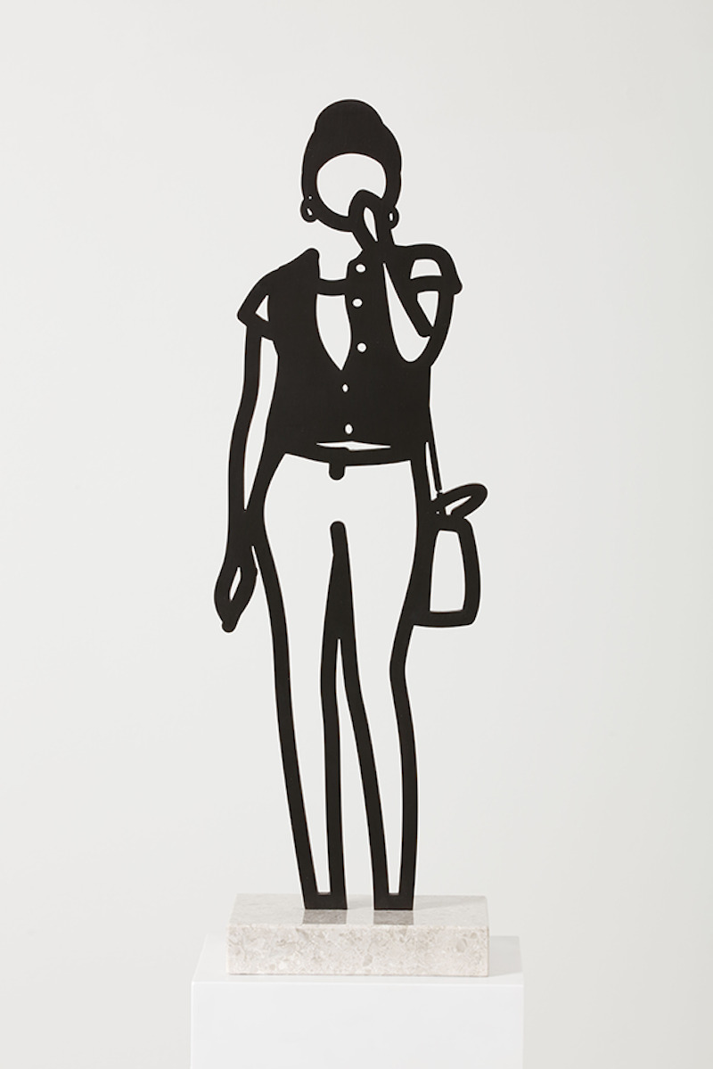 Denim Waistcoat by Julian Opie
