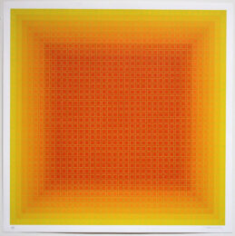 Inward Yellow Filtration by Julian Stanczak at Gregg Shienbaum Fine Art