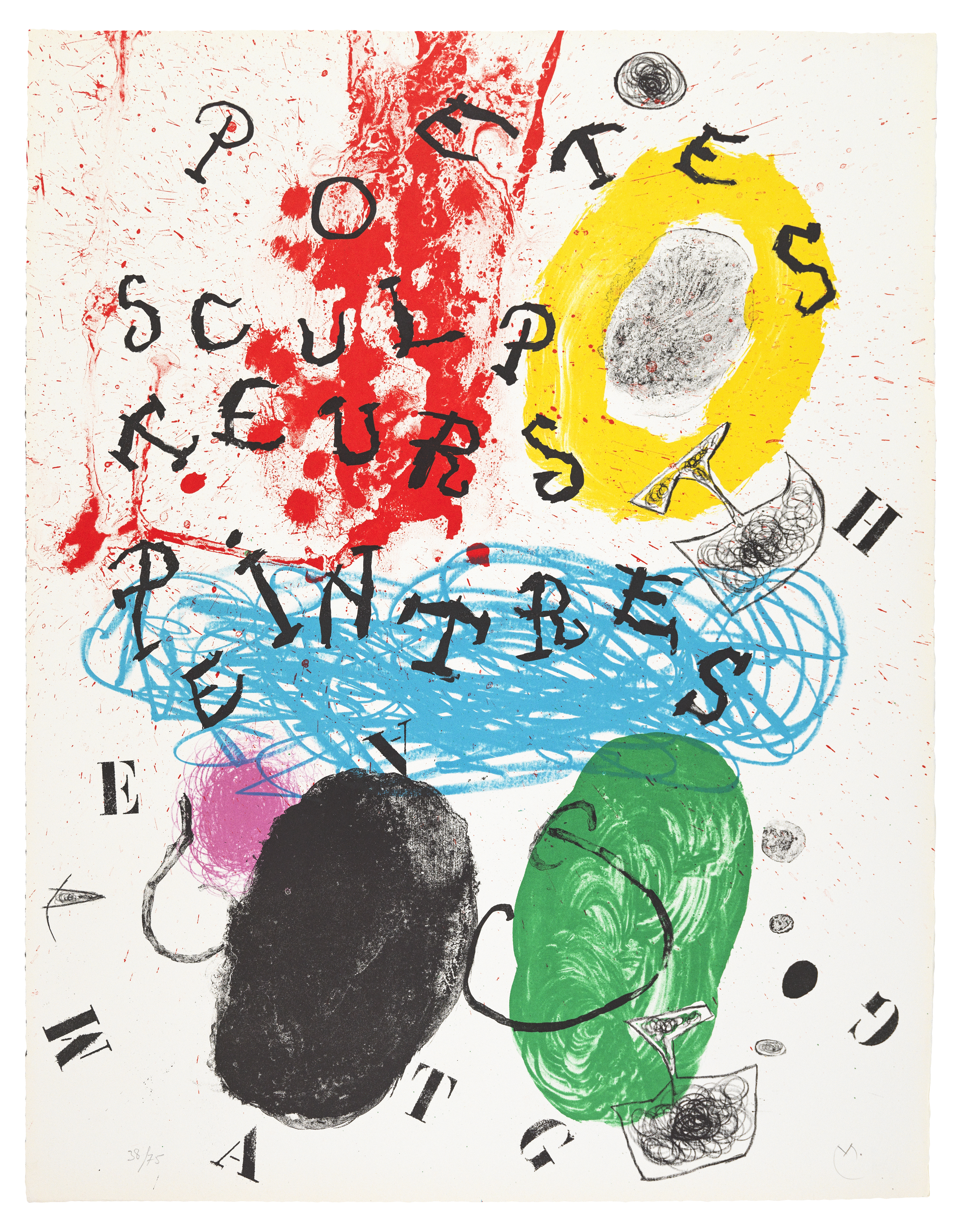 Plate XVII, from Album 19 by Joan Miro