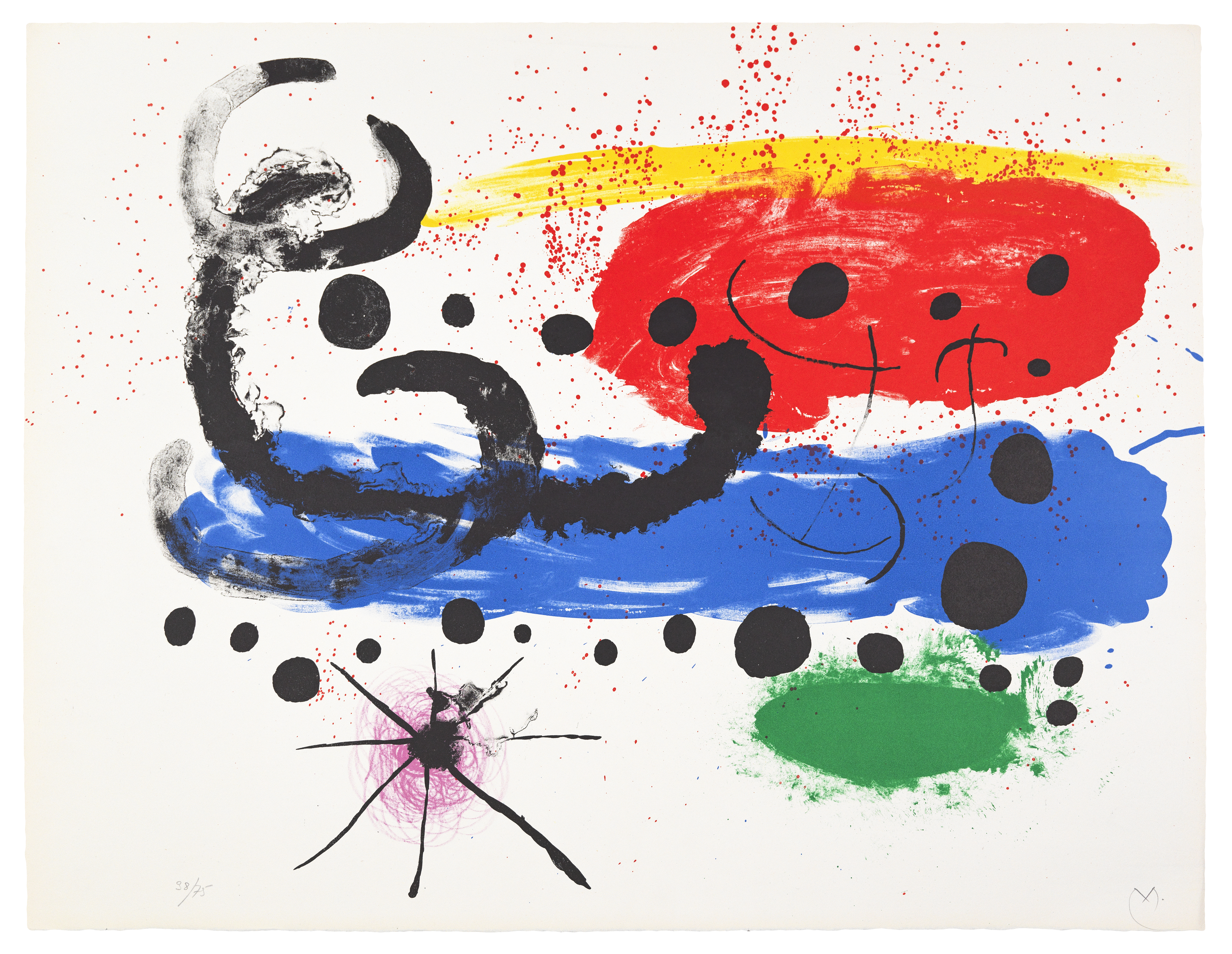 Plate VII, from Album 19 by Joan Miro