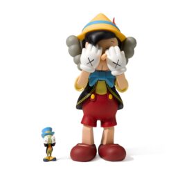 Pinnochio and Jiminy Cricket by KAWS at Dovehouse Contemporary