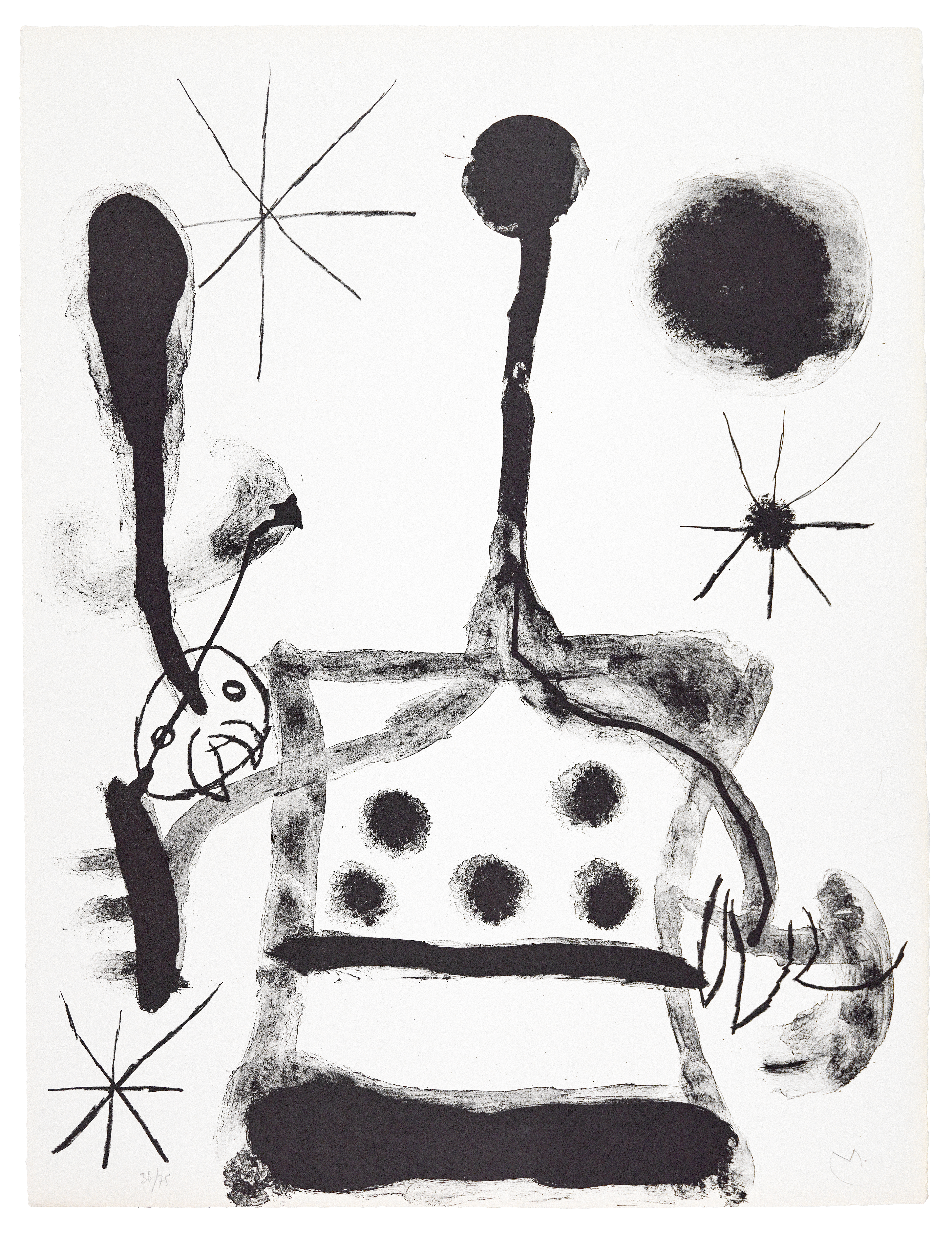 Plate XVIII, from Album 19 by Joan Miro