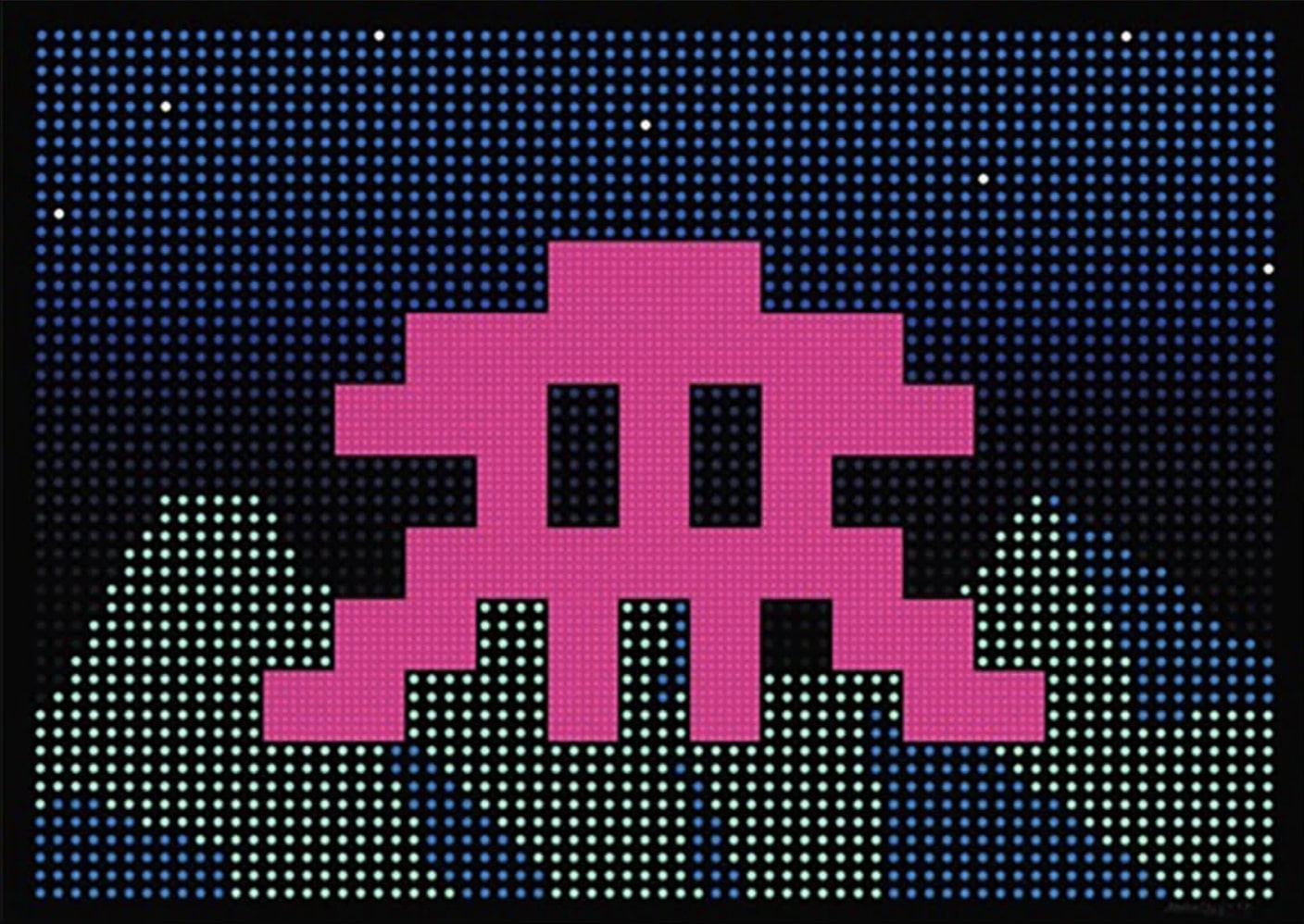 L.e.d by Invader