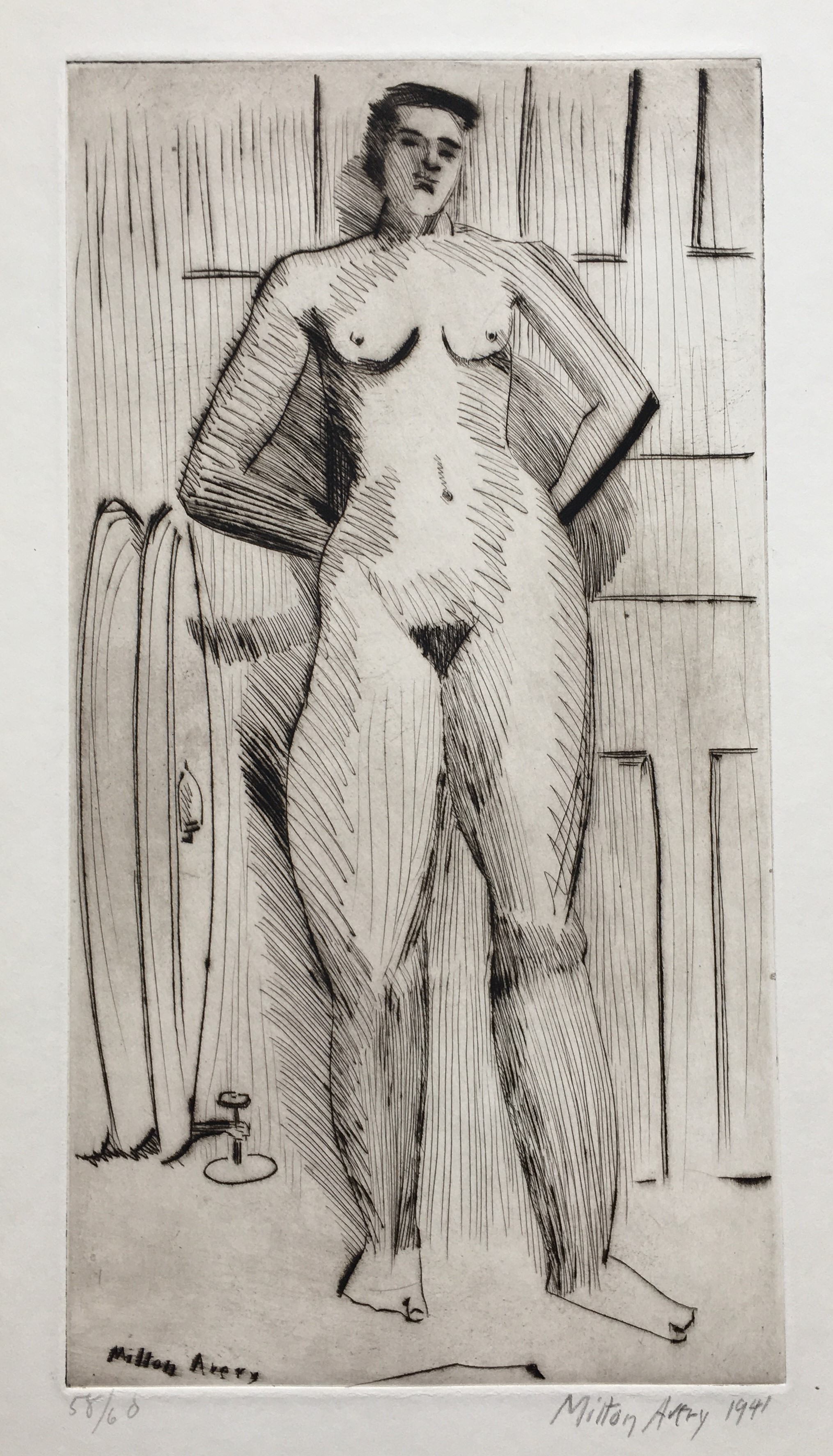 Standing Nude by Milton Avery