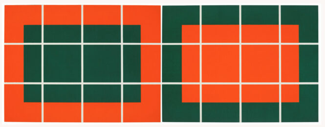 Untitled; two prints (Schellmann 263-264) by Donald Judd at Gregg Shienbaum Fine Art