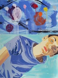 Claudia, Teal by David Salle at Michael Steinberg Fine Art