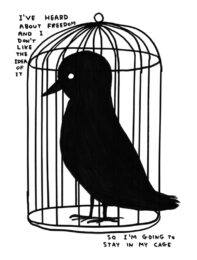 I’ve heard about freedom by David Shrigley at Dovehouse Contemporary