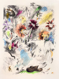 Multicolored flower-piece by Richard Hamilton at Petersburg Press