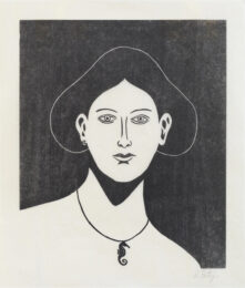 Portrait With A Seahorse Necklace by Nicolas Party at Dovehouse Contemporary